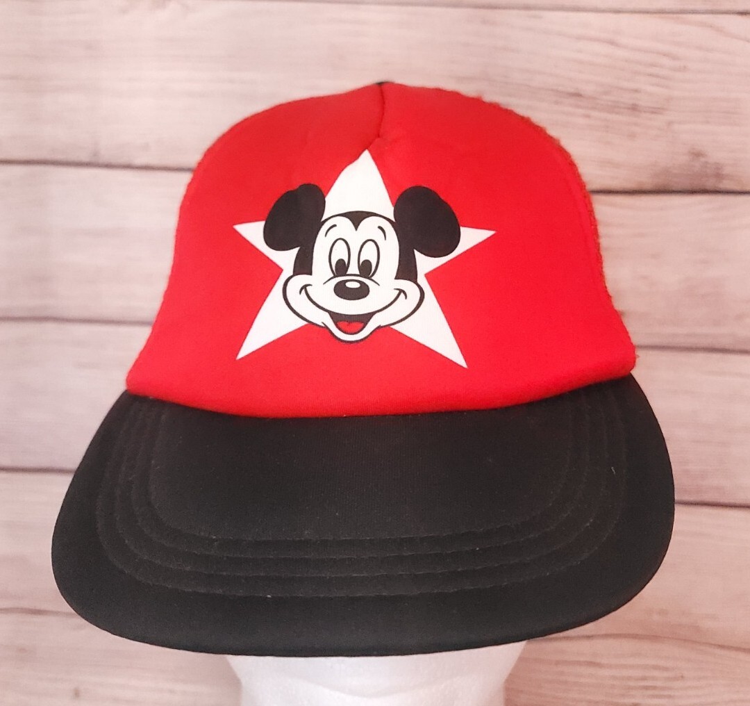 帽子 80s vintage Mickey Mouse Cap Mickey Mouse Walt Disney Vintage 80s Multicolor Painters Hat