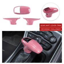 Pink Gear Shift Knob Decor Cover Trim Bezel For Dodge Challengercharger 2015