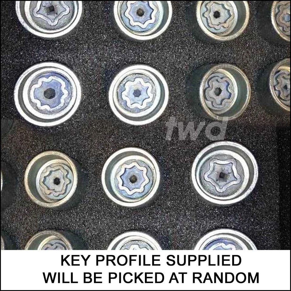 4x TUERCAS DE BLOQUEO DE RUEDA DE ALEACIÓN - PERNOS PERNOS DE PERNO DE TACHAM DE ALTA SEGURIDAD FORD F0CUS Foto 3 de 4