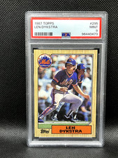 1987 Topps #295 Len Dykstra PSA 9 MINT!  New Slab!  Mets