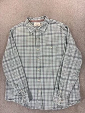 The Normal Brand Plaid Long Sleeve Button Down Shirt (Men's 2XL) Blue