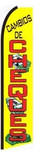 CAMBIOS DE CHEQUES 3' Advertising Sign Swooper Flutter Feather Banner Flag Only