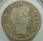 FALL & WINTER SALE--UNITED STATES-1910   BARBER SILVER COMPOSITION DIME KM# 113