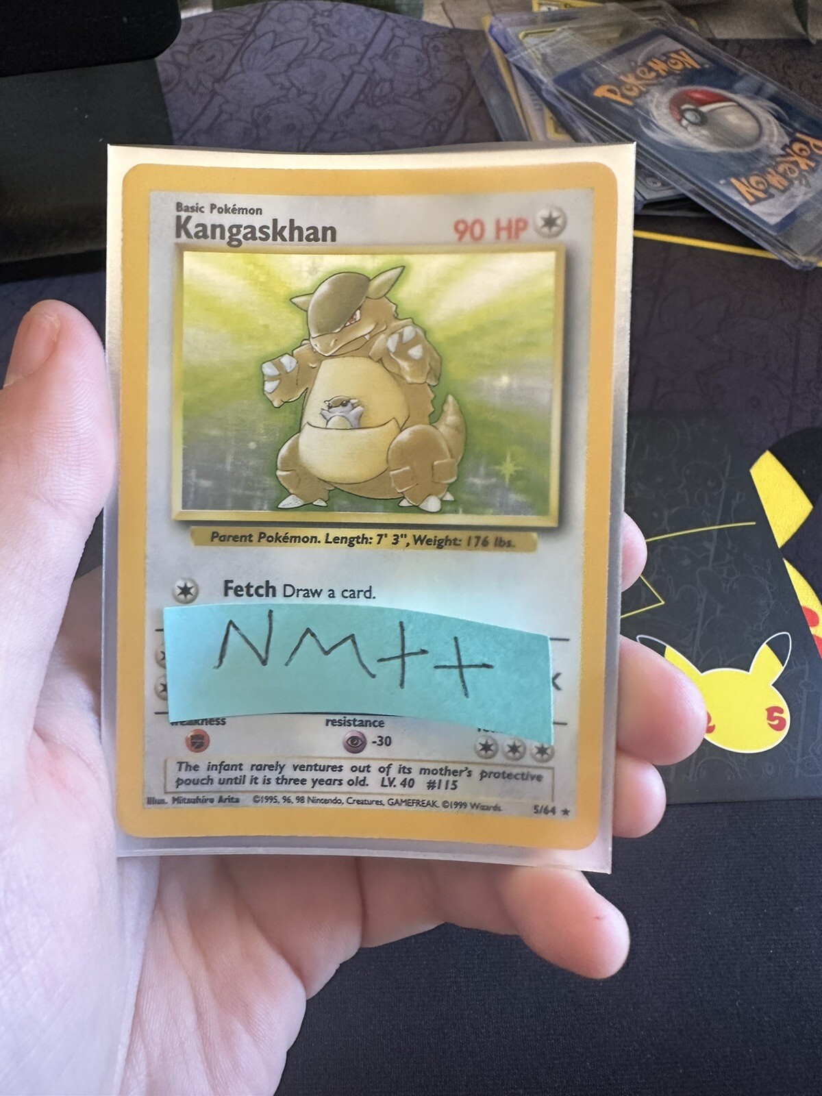 Pokémon Card Kangaskhan Holo 5/64 Jungle No Symbol Error 273💎NM ++💎