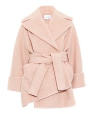 Carven Pink Wool Coat Oversized Fr 34 Fits Uk 8-10/small Rrp £800 From Liberty