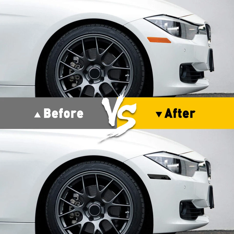 Reflector de parachoques lateral marcador de humo delantero para BMW 320i 328i 328d 335i 2012-2015 Foto 4 de 4