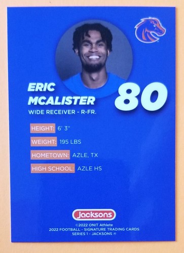 2022 Boise State Series 1 Football Cards - You Pick your Card Complete your Set  - Bild 171 von 203