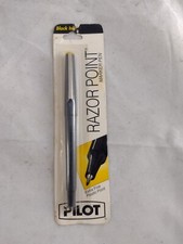 VINTAGE UNUSED PILOT RAZOR POINT MARKER PEN EXTRA FINE BLACK INK NOS JAPAN