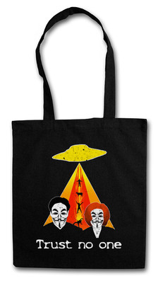 TRUST NO ONE HIPSTER TOTE BAG Akte X-Files UFO X TV Series Stofftasche Tasche