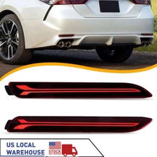 Rear Bumper LED Reflector Brake Lights For Toyota RAV4 2019-2021 LH RH Pair