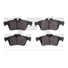 Dynamite Friction Rear Disc Brake Pad Set for 16-18 Focus (1551-1564-00)