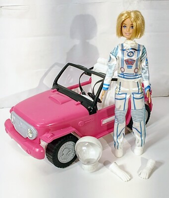 2015 Mattel Barbie Space Discovery Astronaut suit and shoes. Bob haircut!