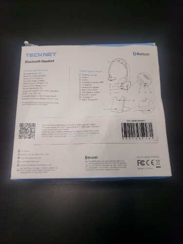 TECKNET Trucker Bluetooth Headset with Microphone Noise Canceling Wireless On Ea - Photo 2 sur 3