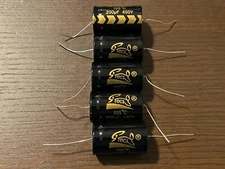 5pc Electrolytic Capacitor Axial 2000hr +105℃ RoHS 200uF 450V φ25x44mm Supertech