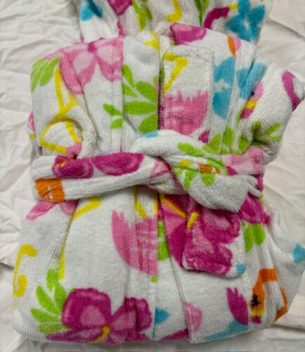 Saint Eve Youth Beach Cover Up FLOWER FLAMINGOS (MULTI XXS 3/4)NWT - Picture 3 of 3