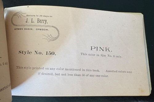 E.A. Impresora Erickson & Co. ~ Kennedy NY ~ Muestras de estilos y colores de sobres - Imagen 15 de 24