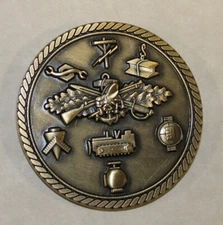Seabee Construction Battalion Rates / CB Brass Navy Challenge Coin