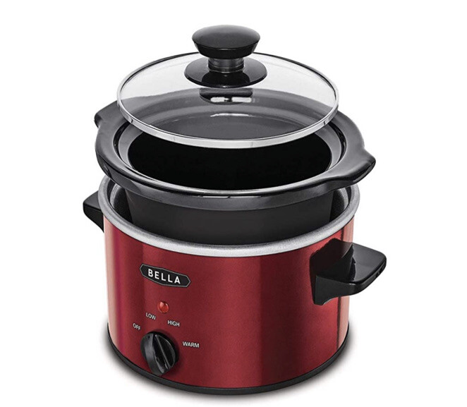 Bella Red 4 qt Slow Cooker Crock Pot  New