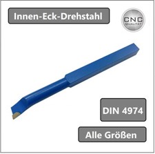 CNC QUALIT&Auml;T Innen- Eck- Drehstahl Schaft 8 x 8 bis 16 x 16 mm DIN 4974 R