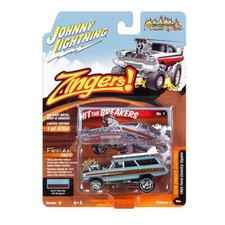 Johnny Lightning JLSF025B-1 Ford Country Squire hellblau/braun 1964 Zingers 1:64