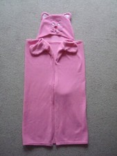 Girls Cuddle Buddy Pink Cat Hooded Blanket