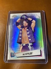 AJ Styles WWE 2021 Topps Chrome Image Variation Card # IV-1