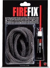  FIREFIX 2044 Keramikkordel ø 10mm, grau I 2m Ofendichtschnur für Kaminofen I R 