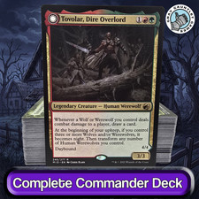 Tovolar, Dire Overlord COMMANDER DECK Lupo Mannaro Aggro Lupi MTG Personalizzato EDH Magic