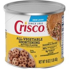 Crisco Butter Flavor All-Vegetable Shortening, 16 Ounce