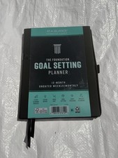 AT-A-GLANCE Foundation 5.5" x 8.5" Weekly  Monthly Planner Faux Leather Cover