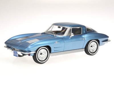 Chevrolet Corvette C2 Stingray 1963 blau Modellauto 124232 Whitebox 1:24