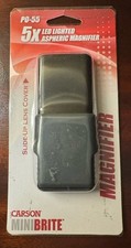 Carson MiniBrite PO-55 5X LED Lighted Aspheric Magnifier Slide-Up Lens Cover