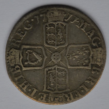 1711 Queen Anne Silver Sixpence Coin