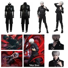 Tokyo Ghoul Ken Kaneki Cosplay Costume roleplay Ken Kaneki Black Battle outfits