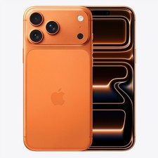 Apple 90%+ iPhone 17 Pro Max 2TB Unlocked 6.9" (Orange) A3257 w/1 Year Warranty