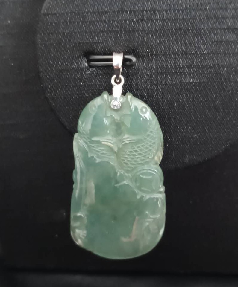 Genuine Natural Chinese "A-Grade" Jadeite — "Abundance Year After Year" — Twin F