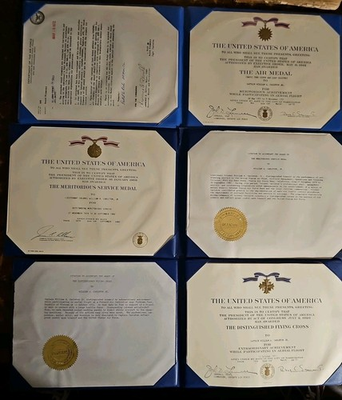 #ad USAF Vietnam Award Group DFC Air Medal MSM Captain Carleton PACAF 1972 Docs $499.99