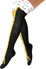 Chicken Leg Socks - 3D Novelty Funny Knee-High Chicken Costume Feet Socks, 19.6i