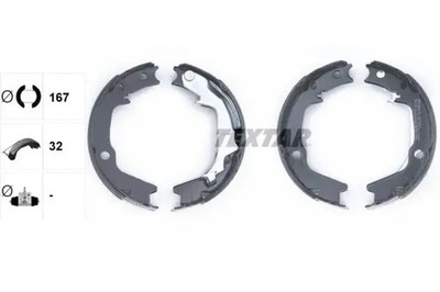 Bremsbackensatz, Feststellbremse 91075400 TEXTAR für HYUNDAI i20 I