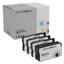 Ink Cartridges for HP 950XL 951XL Black, Cyan, Magenta, Yellow, 4pk