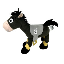 Disney Parks Plush Toy Bullseye Grey Race Horse Number 1 Pixar Toy Story 9 Inch