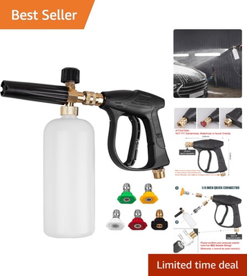 #ad High Performance Pressure Washer Gun amp; Foam Cannon 2000 PSI Cleaning Power $28.98