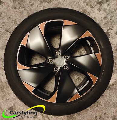 Born Folienset für originale 19 Zoll Cupra Felgen in Kupfer Avery Folie