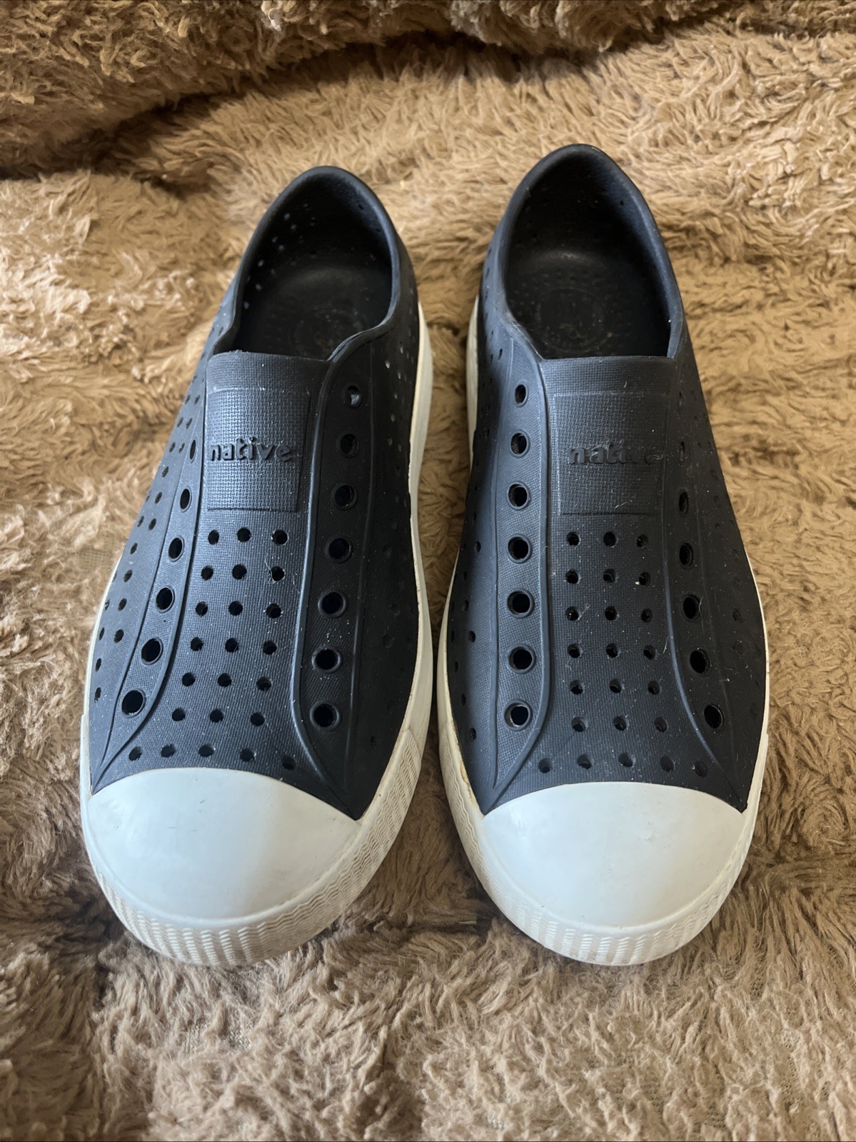 SAOLA Scarpe Native Taglia J5 Impermeabili Blu Navy Bianco Sneakers Suola Gomma