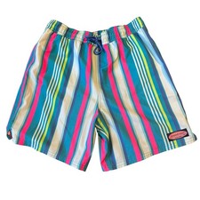 Vineyard Vines Printed Chappy Board Shorts Swim Trunks Blue Multi Boy's Size L