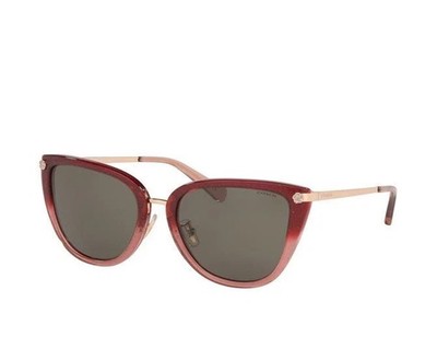COACH Women's HC8276 Sunglasses HC 8276 55513 Burgundy Glitter Gradient 56mm