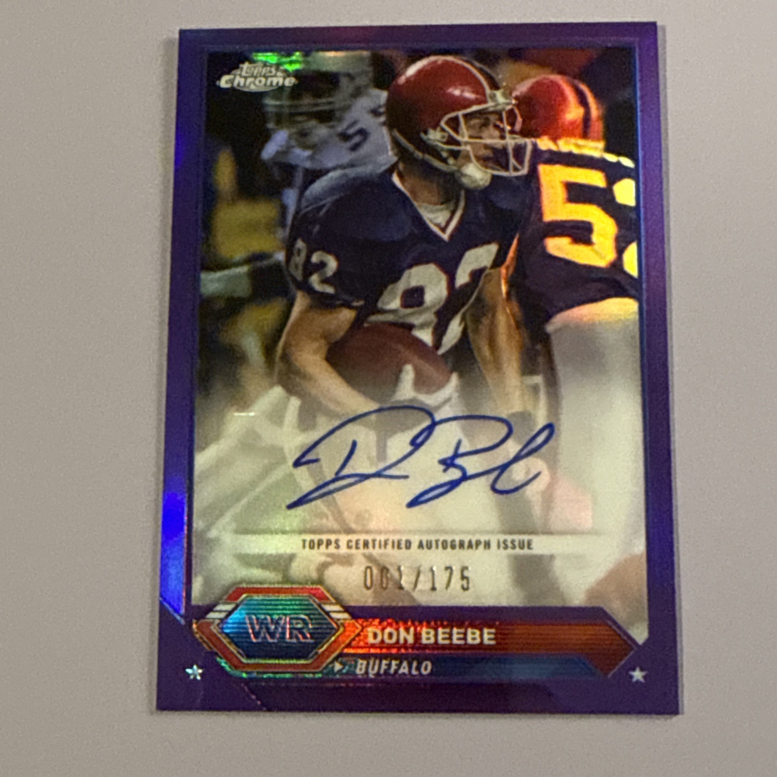 2023 Topps Composite Purple Refractor Auto #TCA-DBE Don Beebe /175 