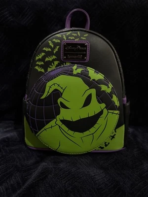 OOGIE BOOGIE BASH 2024 Nightmare Before Christmas Loungefly Mini Backpack NWT - Photo 1/2