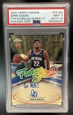 Marketplace image: 2025 Topps Chrome Derik Queen Future Stars Auto SuperFractor 1/1 #FS-DQ RC PSA 9