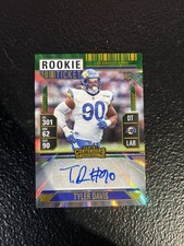 2024 Panini Contenders Football #291 Tyler Davis Rookie Ticket Signatures Rams